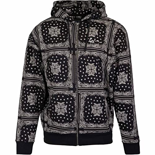 Karl Kani Chest Signature Paisley Zip Hoody Sweatjacke (M, black) von Karl Kani