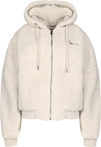 Karl Kani Chest Signature Velvet Hooded Zipper Light Sand S von Karl Kani