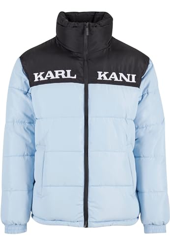 Karl Kani Damen KM-JK012-090-02 KK Retro Essential Puffer Jacket Light Blue, L von Karl Kani
