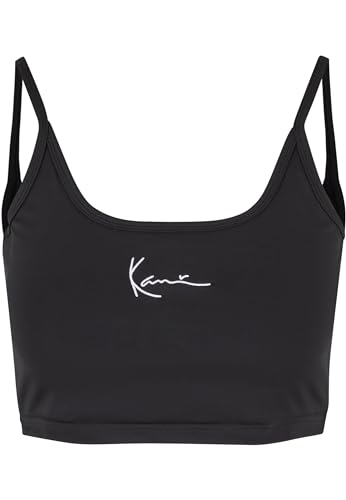 Karl Kani Damen KW-TP021-001-01 Small Signature Essential Crop Top Black, XS von Karl Kani