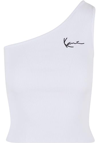 Karl Kani Damen KW-TP031-002-01 Chest Signature Essential Asymmetric Top White, L von Karl Kani