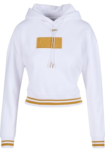 Karl Kani Damen KW213-058-1 Small Signature Box Short Hoodie White White, XS von Karl Kani