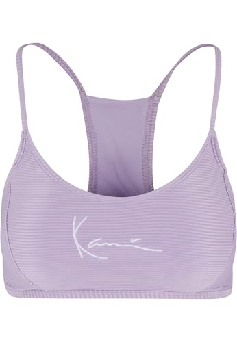 Karl Kani Damen KW221-092-1 Small Signature Rib Bikini Top Purple Purple, S von Karl Kani