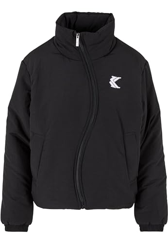 Karl Kani Damen KW233-051-3 KK OG Wavy Puffer Jacket Black, M von Karl Kani