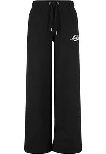 Karl Kani Damen KW241-020-3 KK Small Signature Diner Wide Leg Pants Black, M von Karl Kani