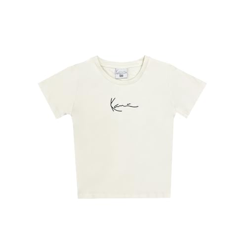 Karl Kani Damen Short T-Shirt Small Signature Essential Off White (DE/NL/SE/PL, Alphanumerisch, M, Regular, Regular, Off White) von Karl Kani