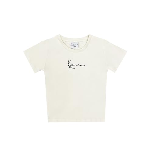 Karl Kani Damen Short T-Shirt Small Signature Essential Off White (DE/NL/SE/PL, Alphanumerisch, S, Regular, Regular, Off White) von Karl Kani