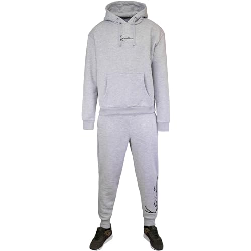 Karl Kani Essential Track Suit Trainingsanzug (DE/NL/SE/PL, Alphanumerisch, L, Regular, Regular, ash grey) von Karl Kani