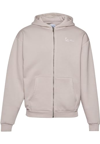 Karl Kani Herren KM-ZH011-010-10 KK Chest Signature Essential Zip Hoodie XS Light Grey von Karl Kani