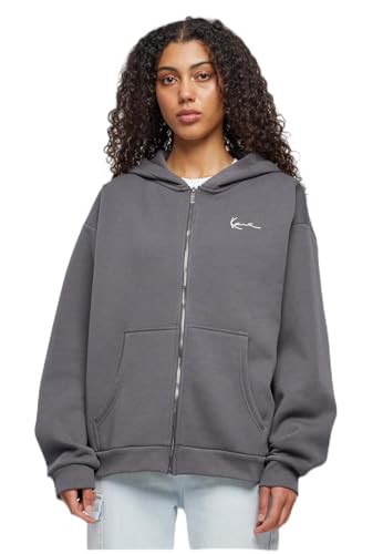 Karl Kani Herren KM-ZH011-012-07 KK Chest Signature Essential Zip Hoodie L Dark Grey von Karl Kani