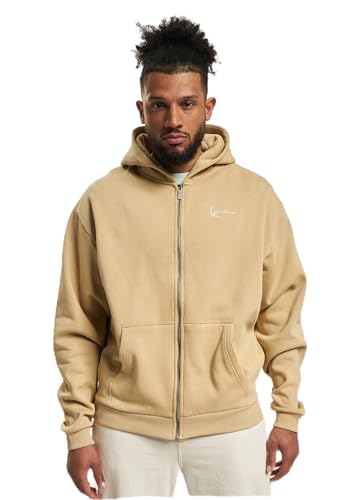 Karl Kani Herren KM-ZH011-020-04 KK Chest Signature Essential Zip Hoodie L Light Brown von Karl Kani