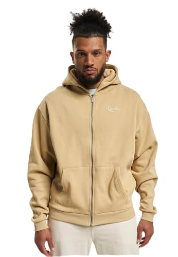 Karl Kani Herren KM-ZH011-020-04 KK Chest Signature Essential Zip Hoodie XL Light Brown von Karl Kani