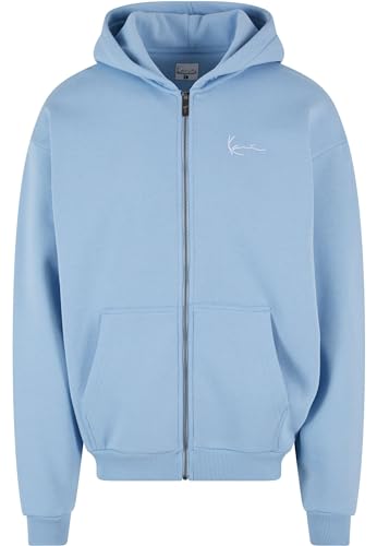 Karl Kani Herren KM-ZH011-090-11 KK Chest Signature Essential Zip Hoodie L Light Blue von Karl Kani