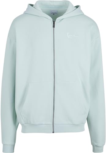 Karl Kani Herren KM-ZH011-100-06 KK Chest Signature Essential Zip Hoodie S Light Green von Karl Kani