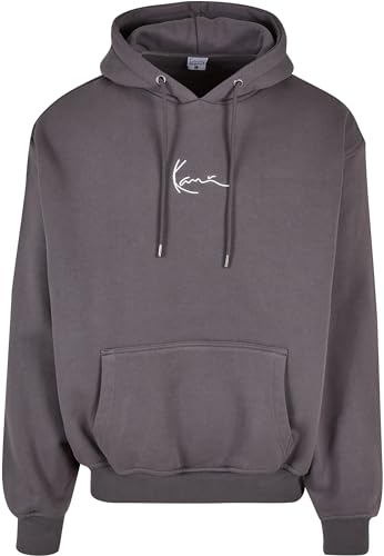 Karl Kani Herren KM223-074-1 Small Signature OS Heavy Sweat Hoodie Anthracite, M von Karl Kani