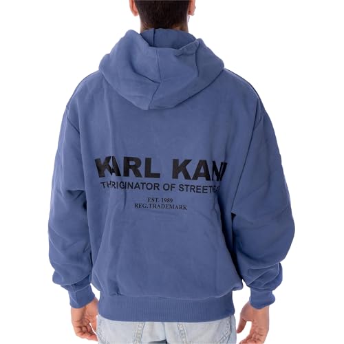 Karl Kani Herren KM234-038-2 KK Small Retro OS Hoodie M Dusty Blue von Karl Kani