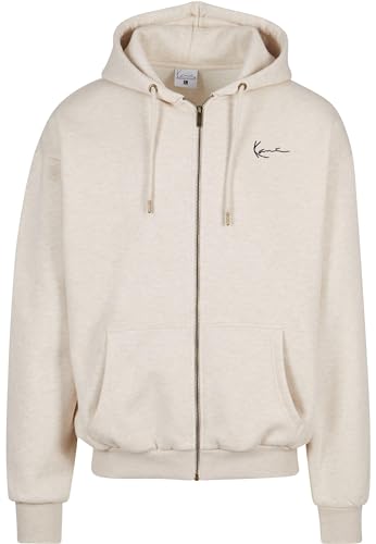 Karl Kani Herren KM241-028-2 Chest Signature Os Full Zip Diner Hoodie M Vanilla Melange von Karl Kani