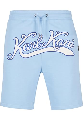 Karl Kani Herren KM241-029-1 Small Signature Diner Sweatshorts Light Blue, XXL von Karl Kani