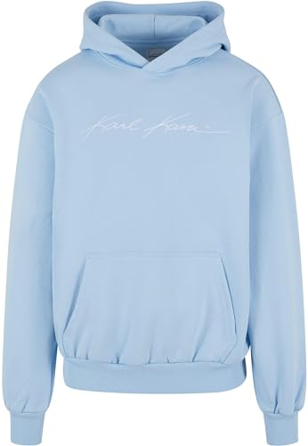 Karl Kani Herren KM241-060-4 Autograph Heavy Sweat Os Hoodie M Light Blue von Karl Kani