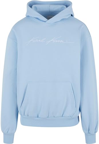 Karl Kani Herren KM241-060-4 Autograph Heavy Sweat Os Hoodie S Light Blue von Karl Kani