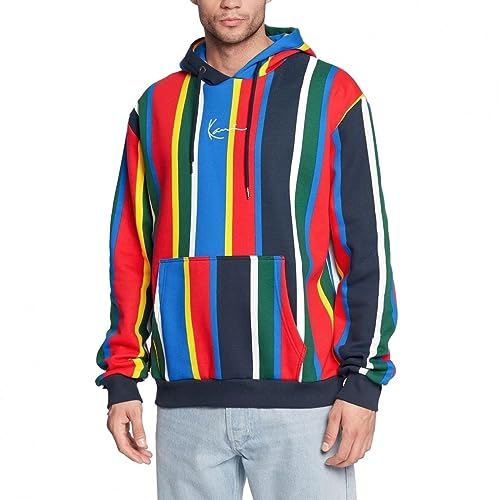 Karl Kani Herren Kapuzenpullover KK Small Signature Stripe Hoodie 6028200 (L) von Karl Kani