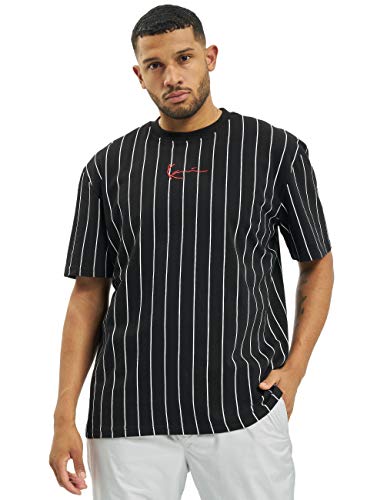 Karl Kani Herren T-Shirts Small Signature Pinstripe schwarz S von Karl Kani