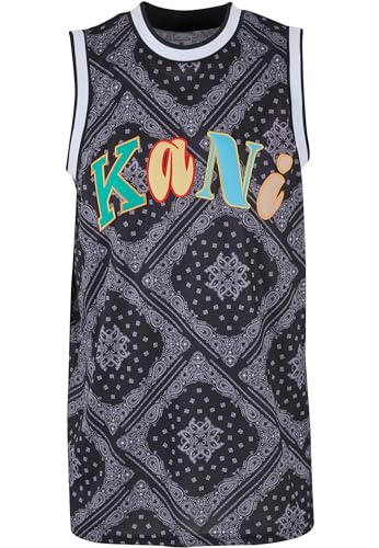 Karl Kani Herren KU232-014-2 KK Woven Signature Paisley Basketball Tank L Black/White von Karl Kani