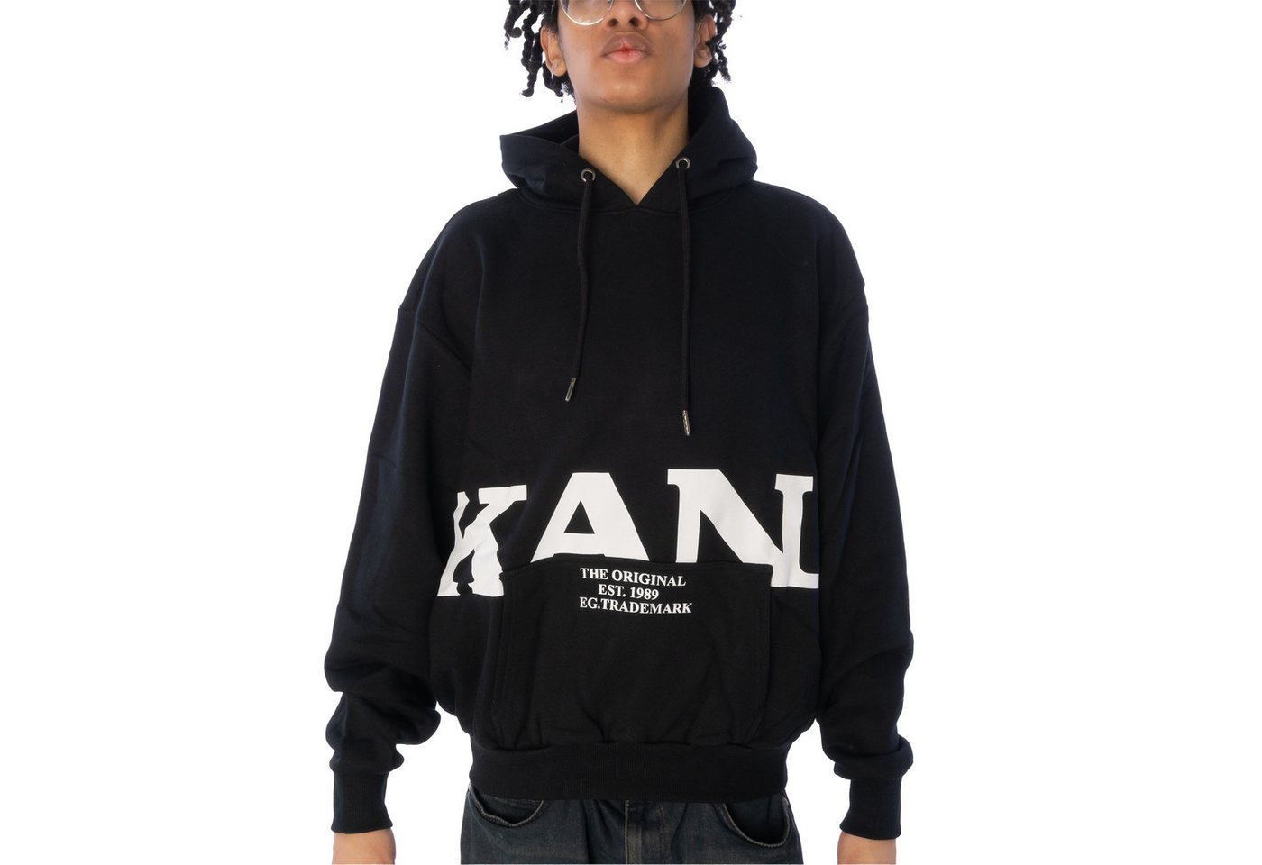 Karl Kani Hoodie Karl Kani Retro OS Hoodie Herren Kapuzenpullover schwarz (1-tlg) von Karl Kani