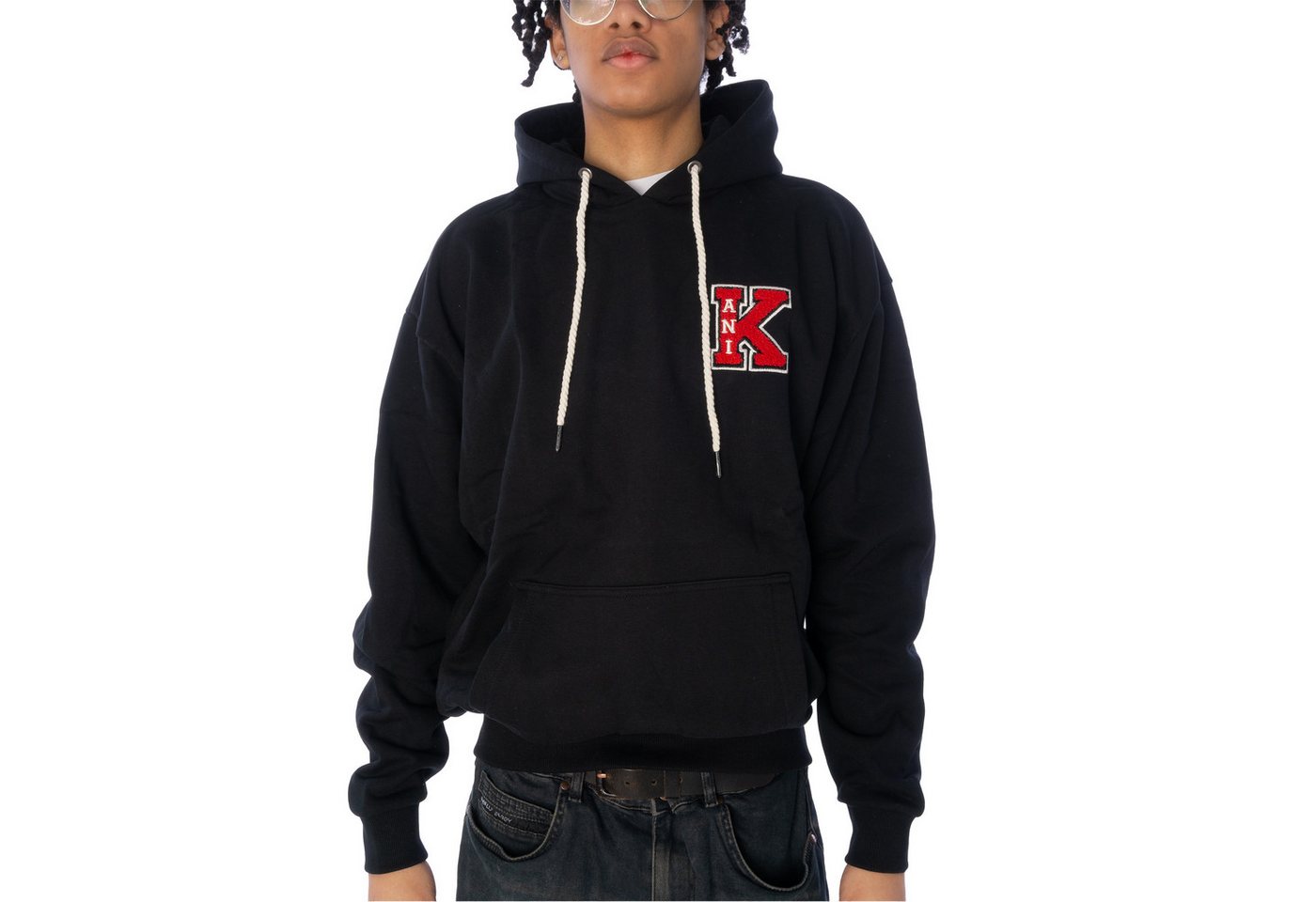 Karl Kani Hoodie Karl Kani Retro Patch Hoodie Herren Kapuzenpullover schwarz (1-tlg) von Karl Kani