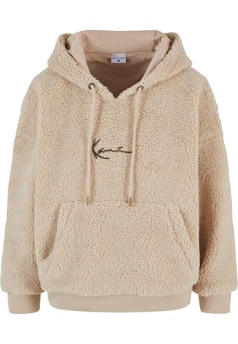 Karl Kani KW213-074-1 Signature Teddy OS Hoodie Light Sand, L von Karl Kani