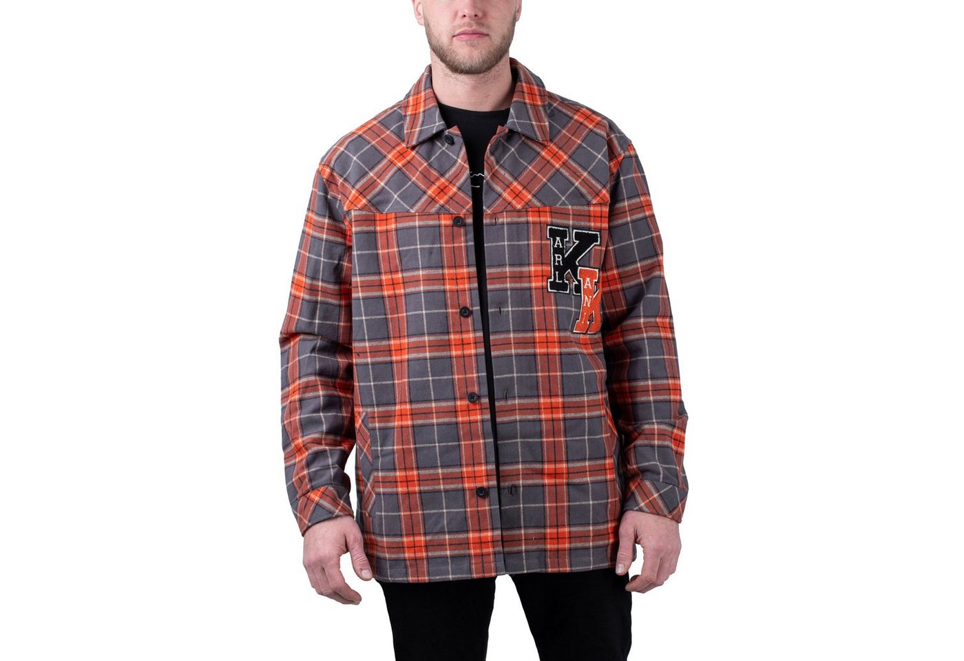 Karl Kani Karohemd Karl Kani Chest Signature Heavy Flannel Overshirt von Karl Kani