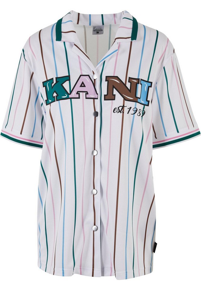 Karl Kani Langarmhemd Karl Kani Damen KW231-036-1 KK Retro Pinstripe Baseball Shirt (1-tlg) von Karl Kani