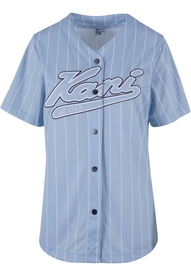 Karl Kani Langarmhemd Karl Kani Damen KW233-035-2 KK Varsity Pinstripe Baseball Shirt (1-tlg) von Karl Kani