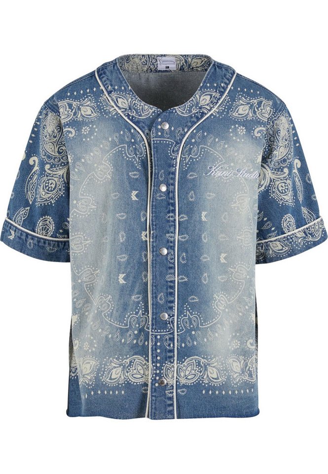 Karl Kani Langarmhemd Karl Kani Kani Paisley Denim Baseball Shirt (1-tlg) von Karl Kani