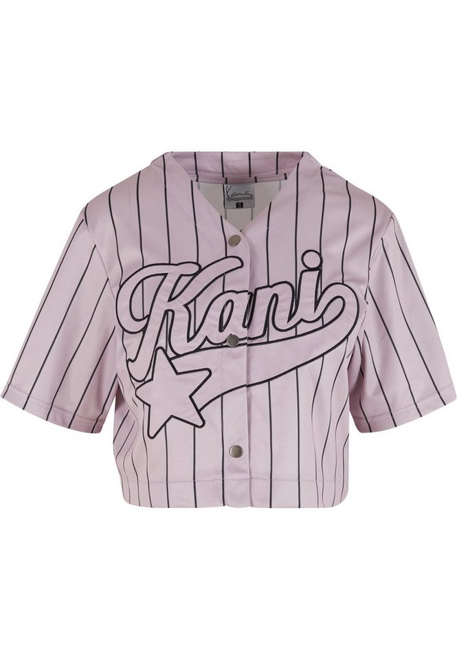 Karl Kani Langarmhemd Karl Kani Karl Kani OG Star Logo Crop Pinstripe Baseball Shirt von Karl Kani