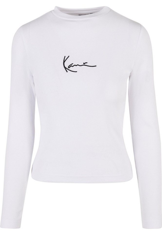 Karl Kani Langarmshirt Karl Kani Damen KW-LS012-002-01 SMALL SIGNATURE RIB LS WHITE (1-tlg) von Karl Kani