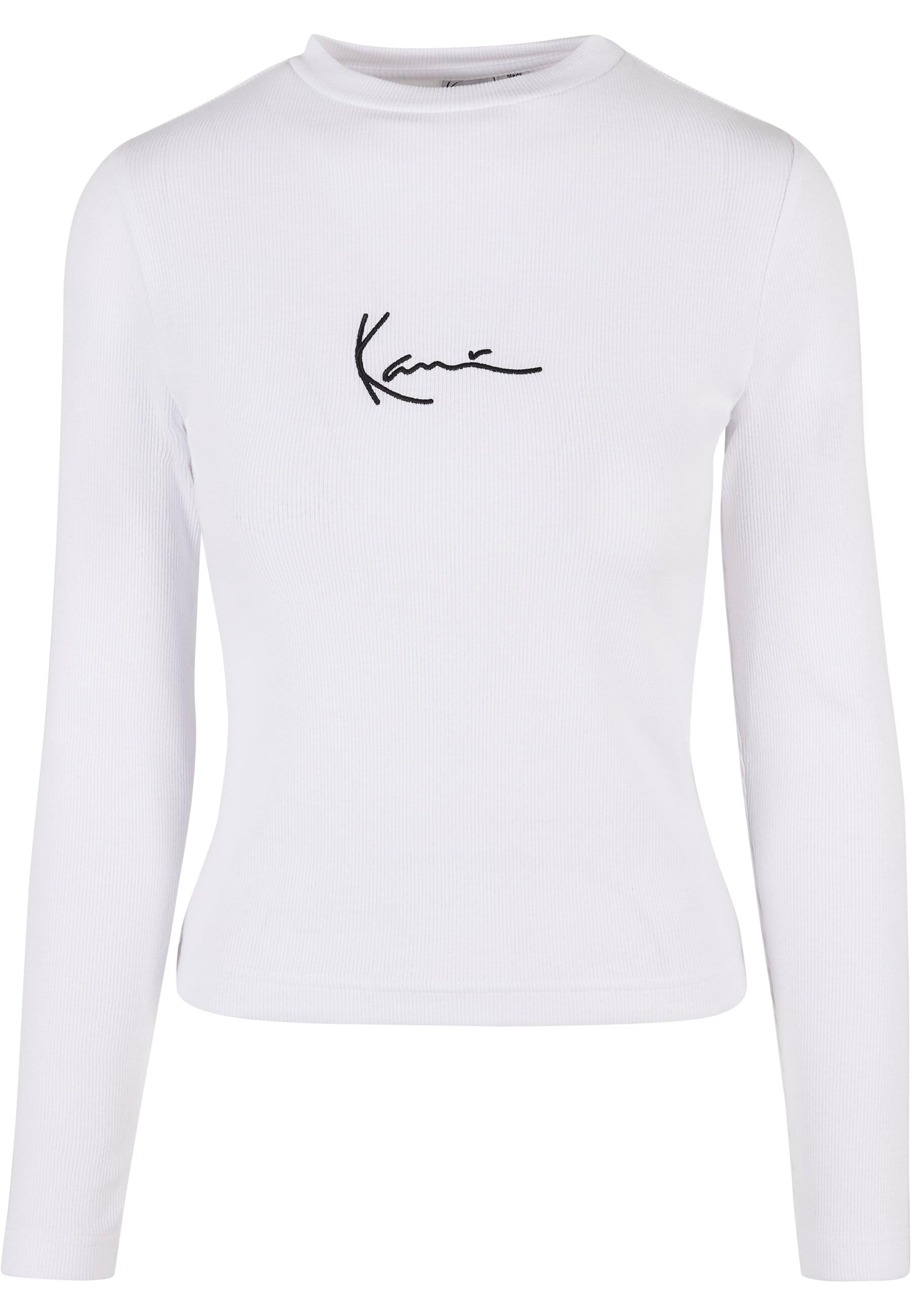 Karl Kani Langarmshirt "Karl Kani Damen KW-LS012-002-01 SMALL SIGNATURE RIB LS WHITE" 1 Stk. tlg. Karl Kani Langarmshirt "Karl Kani Damen KW-LS012-002-01 SMALL SIGNATURE RIB LS WHITE" 1 Stk. tlg. von Karl Kani