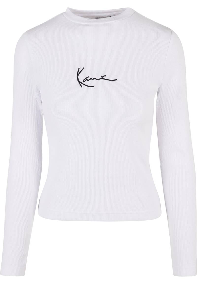Karl Kani Langarmshirt "Karl Kani Damen KW-LS012-002-01 SMALL SIGNATURE RIB LS WHITE" 1 Stk. tlg. Karl Kani Langarmshirt "Karl Kani Damen KW-LS012-002-01 SMALL SIGNATURE RIB LS WHITE" 1 Stk. tlg. von Karl Kani