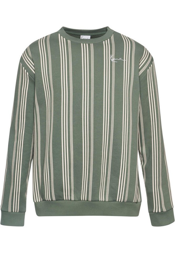 Karl Kani Langarmshirt Karl Kani Herren KM233-027-1 KK Small Signature Striped Crew (1-tlg) von Karl Kani
