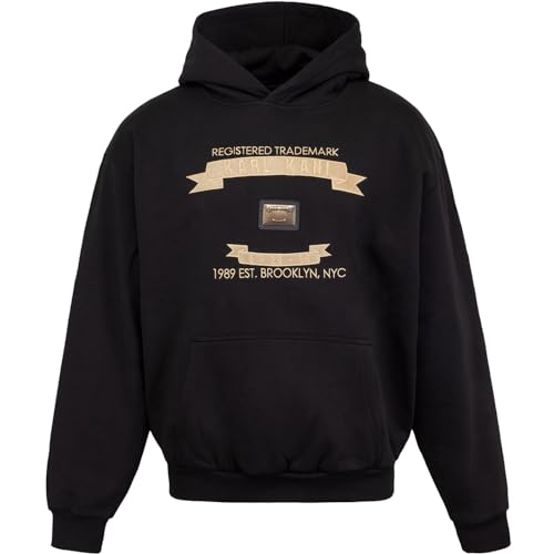 Karl Kani Metal Plate Hoody Kapuzenpullover (DE/NL/SE/PL, Alphanumerisch, XL, Regular, Regular, Black) von Karl Kani