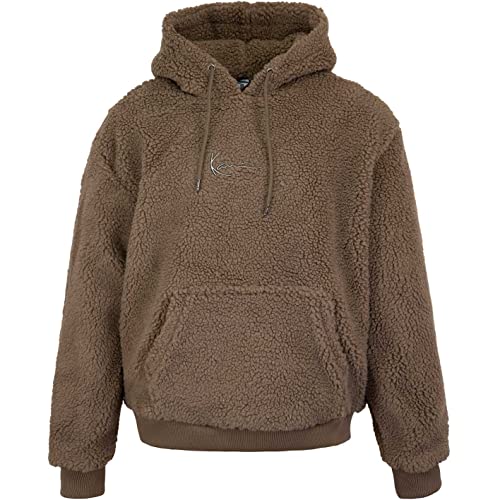 Karl Kani Metal Signature Teddy Hoody Kapuzenpullover (Dark Taupe, L) von Karl Kani