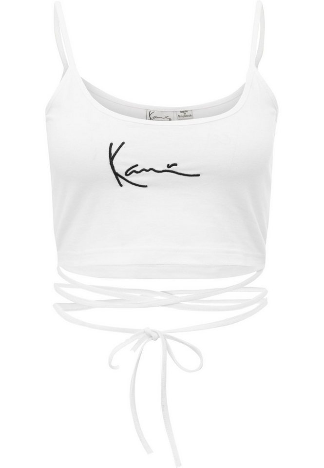 Karl Kani Muskelshirt Karl Kani Damen KW221-013-2 Small Signature Crop Laced Top (1-tlg) von Karl Kani