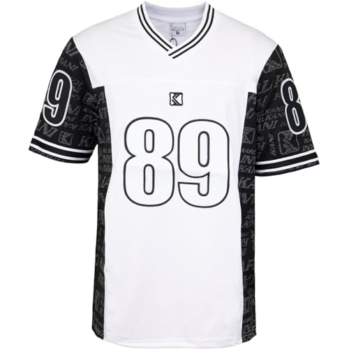 Karl Kani OG Block Jersey Trikot (DE/NL/SE/PL, Alphanumerisch, M, Regular, Regular, Black/White/Silver) von Karl Kani