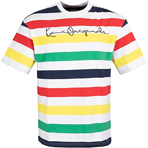 Karl Kani Originals Stripe T-Shirt (M, Navy/red/Green) von Karl Kani