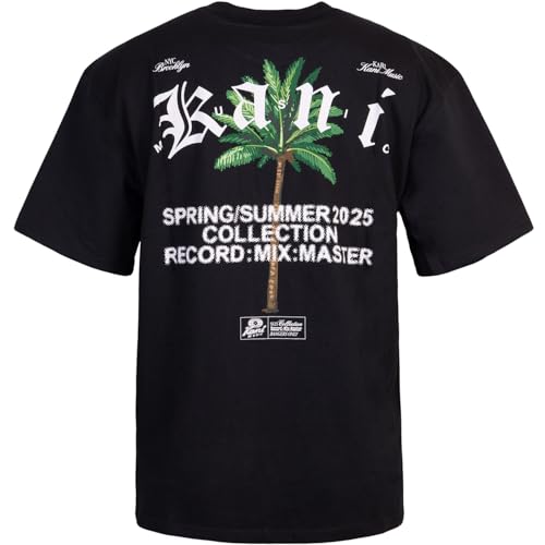 Karl Kani Palm Print T-Shirt (Gr. S, Black) von Karl Kani