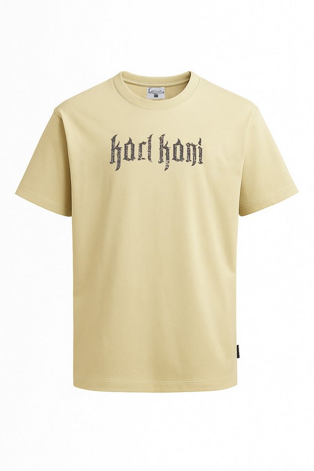 Karl Kani Print-Shirt Karl Kani Signature Butterfly T-Shirt Streetwear light sand M (Woven) Print im Brustbereich und auf dem Rücken von Karl Kani