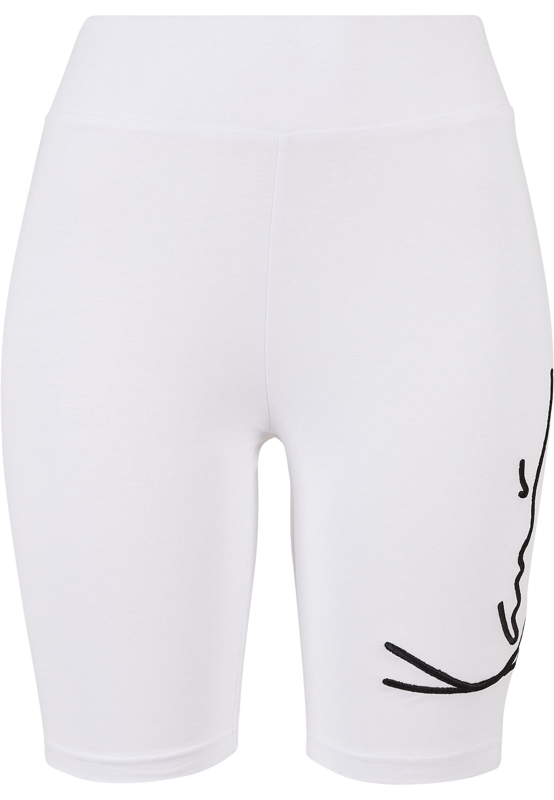 Karl Kani Radlerhose "Karl Kani Damen KKWQ22003WHT Signature Cycling Shorts white" von Karl Kani