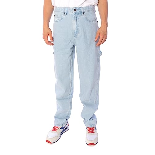 Karl Kani Retro Baggy Workwear Jeans Herren Hose Bleached Blue, 32 von Karl Kani