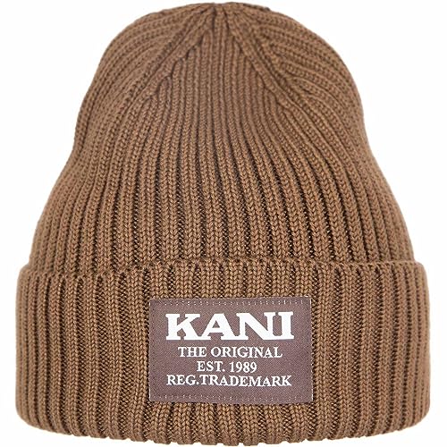 Karl Kani Retro Classic Beanie Wintermütze (one Size, Brown) von Karl Kani