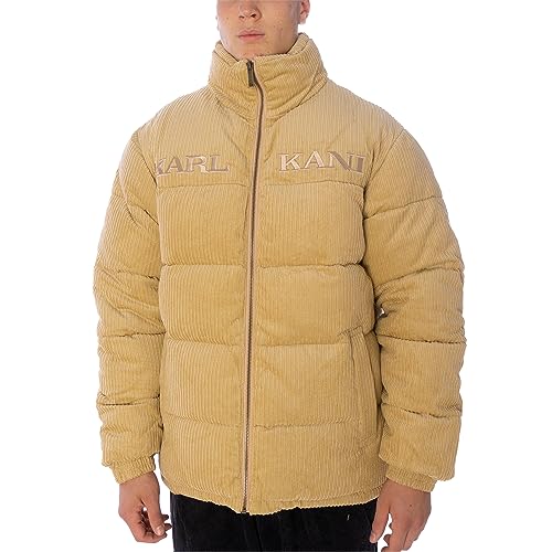 Karl Kani Retro Corduroy Puffer Jacke Herren Winterjacke sand, L von Karl Kani